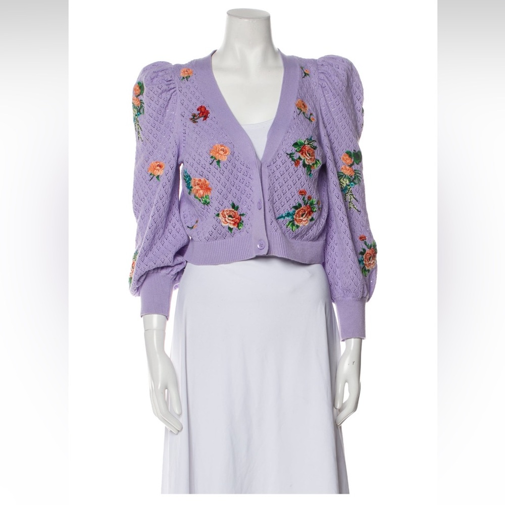 Alice and Olivia Morita Floral Cardigan